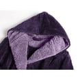 thumbnail image 4 of AMITOFO Long Robes for Women with Hood & Pocketsï¼Soft Plush Full Length Hooded Bathrobe Winter Warm Fleece Sleepwear,Size M-XXL & Light Purple, 4 of 6