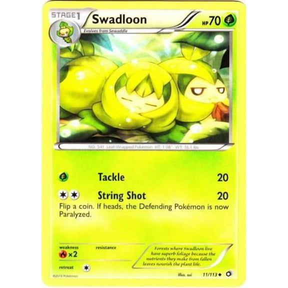 Pokemon Legendary Treasures Uncommon Swadloon #11