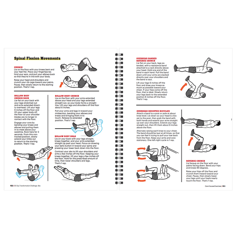 90 Day Transformation Challenge Abs The Ultimate Challenge and Workout Log to Get Killer Abs Walmart