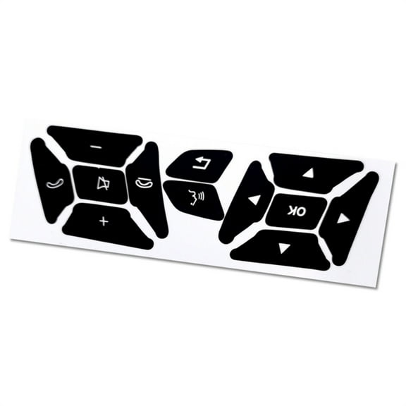 Matte Black Door Steering A/C Window Radio Button Stickers Set For Mercedes Benz