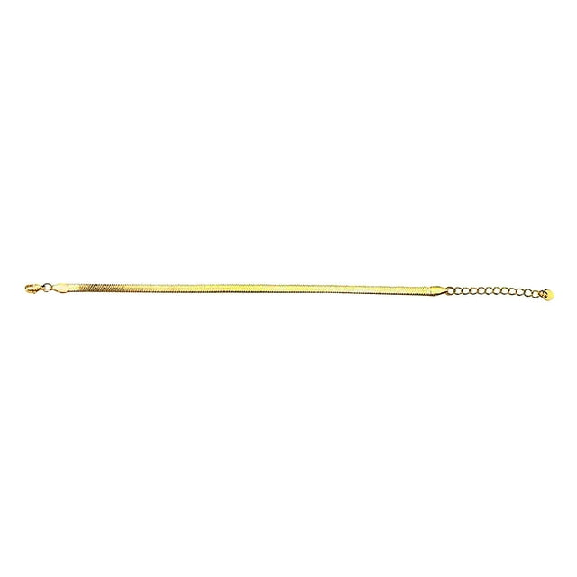 Gargantilla clásica de cadena de acero inoxidable de 4 mm, collar de eslabones, joyería, regalo para dama Oro