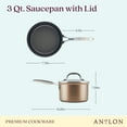 thumbnail image 2 of Anolon Ascend - Hard Anodized Nonstick Saucepan with Lid, Induction Cooktop Compatible (2.8L/3qt), 2 of 8