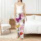 thumbnail image 4 of Balery Butterflies and Vintage Pantalones de pijama para mujer, pijamas ultraligeros, pantalones de estar por casa-X-Large, 4 of 6