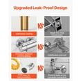 thumbnail image 4 of VEVOR Thermostatic Shower Faucet Valve, 100℉ Secure Lock Thermostatic Shower Valve Trim Mixer, Hot Cold Water Showering Faucet Temperature Control Valves for Bathroom, RV, Leak-Proof & Chrome Plated, 4 of 9
