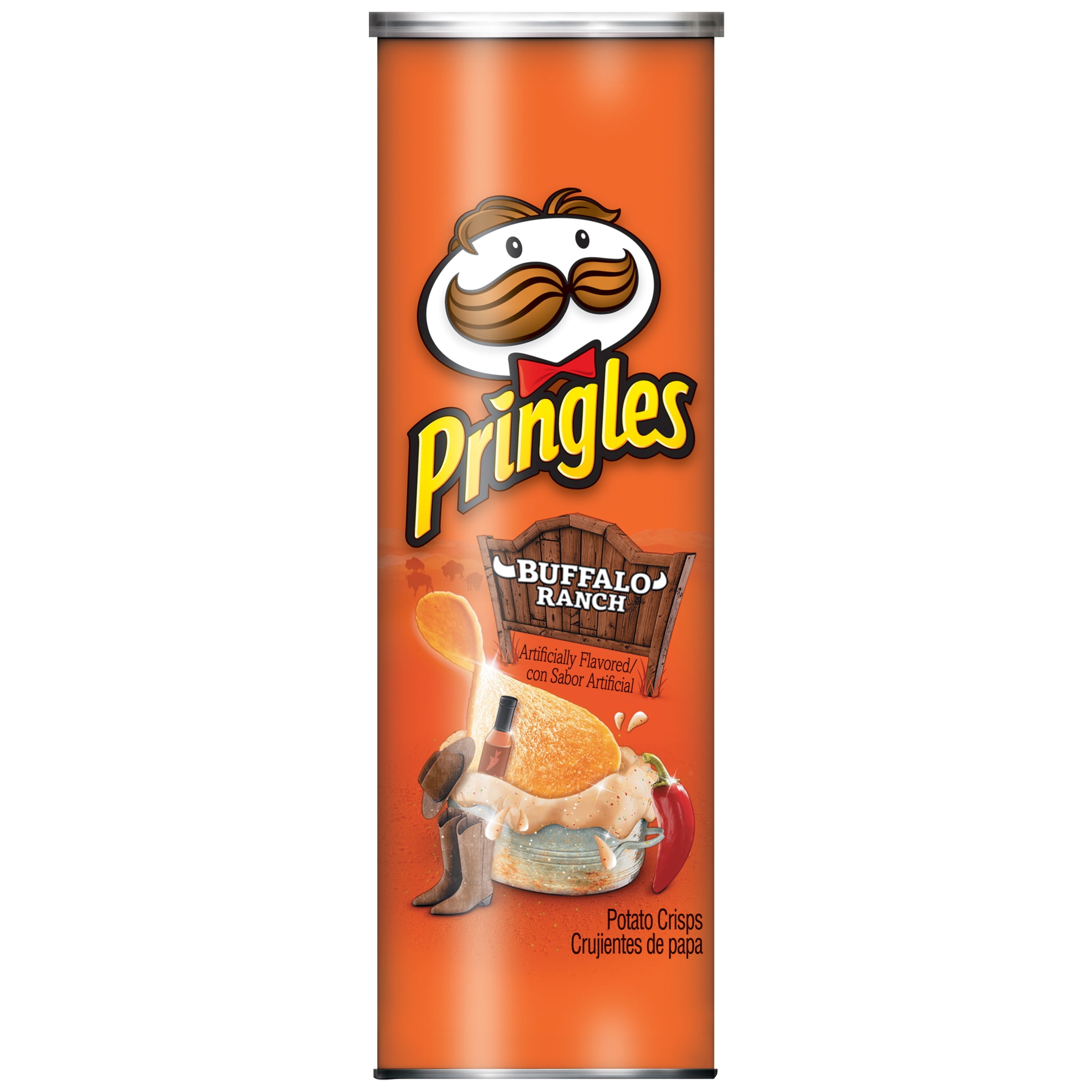 Pringles Buffalo Ranch Flavored Potato Crisps, 5.5 Oz.