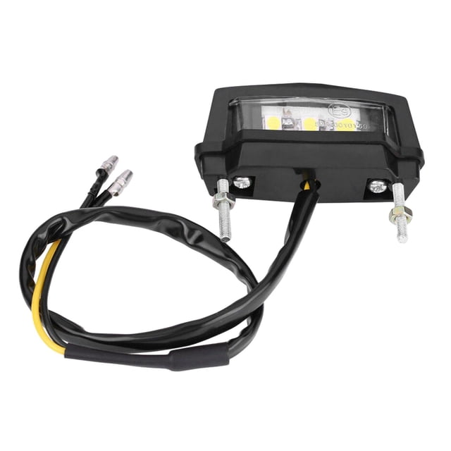 Luz LED para matrícula, luz de circulación para vehículo, Universal, fácil de instalar, resistente al agua, Compatible, luz trasera segura de alta kusrkot luz de la placa del auto