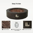 thumbnail image 5 of MOALCOFER 40.5''Outdoor Propane Fire Pit Table, 50,000 BTU Fire Pit with Rain Cover&Lava Rocks, 5 of 7