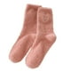 thumbnail image 2 of Calcetines para mujer, bordados, de felpa, informales, de poliéster, 2 of 3