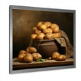 thumbnail image 2 of Designart "Golden Potato Farming" Boho Pottery Picture Framed Canvas Art Print, 2 of 5