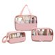thumbnail image 1 of Conjunto de 3 piezas, bolsa de almacenamiento multifuncional de viaje impermeable transparente portátil, bolsa de lavado a cuadros para mujer, 1 of 5