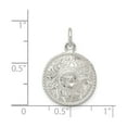 thumbnail image 4 of Sterling Silver Viking Shield Pendant for Men and Women, Norse Warrior Necklace with Embossed Dome Design, Rope Border, Medieval Strength and Protection Jewelry, 4 of 6