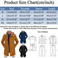 thumbnail image 2 of QHFBli Mens Long Trench Coat Men's Winter Wool Overcoat Long Anorak Jacket Fashionable Warm Soft Black XL, 2 of 4