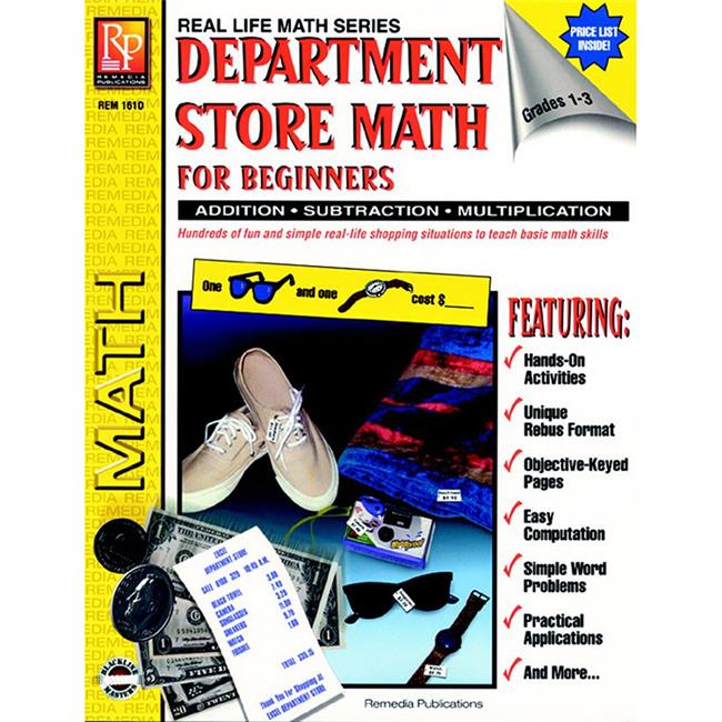 Remedia Publications REM161DBN 3 Each Department Store Math for