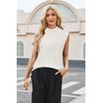 thumbnail image 4 of Chaleco tipo suéter Arach&Cloz Primavera 2025, casual de negocios, blanco roto, 4 of 6