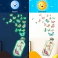 thumbnail image 4 of XWSHYW Pegatinas de Pared Botella de Vidrio Colorida con Flores Luminosas, 4 of 4