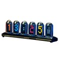 thumbnail image 1 of DIY LED Nixie Tube Clock RGB IPS Color Screen Digital Clock Glows WIFI Analog Clocks for Esports Game Desktop Decor, 1 of 5
