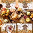 thumbnail image 4 of Fall Placemats Set of 6 Cow Pumpkin Place Mats Thanksgiving Placemat Sunflower Maple Leaves Table Mats for Dining Kitchen Table Holiday Dinner Party Home Fall Decorations 13x19 Inch, 4 of 8