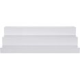 thumbnail image 2 of CiaoHER Large Acrylic Wine Liquor Bottle Rack 3 Tier White Countertop Riser Display for Bar Coffee Leisure Station Retail Store Shop Grocery Collection Organizer Stand (24''-2pack), 2 of 8