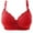 Women's Bras Red, variant on Women's Plus Size Bras, Womens Lace Push Up Bra Add 2 Cups Underwire Padded Support Full Coverage Plunge Everyday Lift Bra S-2XL