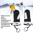 thumbnail image 4 of Guantes de Invierno Para Niños, Nylon Cálido y Lujoso Nylon Eva Guantes de Esquí Para Niños Contectores de Muñeca para Deportes al Aire Libre, 4 of 7