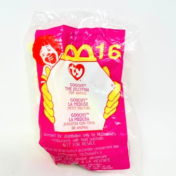 2000 TY McDonalds Happy Meal Toy Goochy The Jellyfish Toy Animal