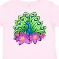 thumbnail image 4 of Inktastic Peacock and Flowers Boys or Girls Toddler T-Shirt, 4 of 5