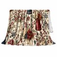 thumbnail image 2 of Rustic Americana Farmhouse Bouquets Stars Living Room, Cozy Artistic Scene, Warm Flannel Blanket for Ranch House and Living Room, Animal Lovers Thanksgiving Gift, Artistic Home Decor, 2 of 9