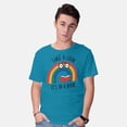 thumbnail image 2 of TeeFury Men's Graphic T-shirt Rainbow Reader - Book | Reading | Turquoise | Small, 2 of 6