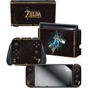 Controller Gear Nintendo Switch Skin & Screen Protector Set, Officially Licensed By Nintendo - The Legend of Zelda Breath of the Wild "Link Tribal" - Nintendo Switch