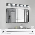 thumbnail image 3 of ACE-LIGHTS,Modern 6-Light Rotatable & Dimmable LED Vanity Light Fixture with Acrylic Shades,Energy-Efficient Bathroom Wall Sconce for Bathroom,Dressing Room,Mirror Cabinet,Living Room(Black）, 3 of 10
