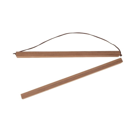

Diy Magnetic Poster Hanger Frame 31CM Teak Wooden DIY Magnetic Hanging Shaft Poster Hanger Frame Magnet Artwork Hanger Painting Painting Scroll Hanging Rod (Light Brown)