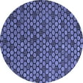 thumbnail image 1 of Ahgly Company Indoor Round Abstract Blue Modern Area Rugs, 6' Round, 1 of 4
