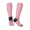 thumbnail image 4 of Balery Pink Donut Fun Novelty Socks Men'S Women'S Crew Socks Funny Crazy Novelty Socks Quirky And Cool Socks, 4 of 9