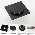 thumbnail image 5 of Black Floor Drain: Easy-Clean, Scent-Free, 5 of 9