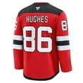 thumbnail image 3 of Men's Fanatics Jack Hughes Red New Jersey Devils Home Premium Jersey, 3 of 6