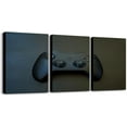 thumbnail image 4 of Gamer Canvas Wall Art Set of 3,Red and Black Gaming Artwork Posters Grey Video Game Room Decor Bathroom Pictures Wall Decor, 4 of 6