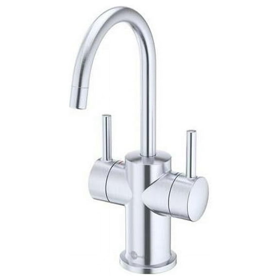 InSinkErator Showroom Collection F-HC3010 Modern Instant Hot and Cold Faucet in Arctic Steel - 45394AJ-ISE