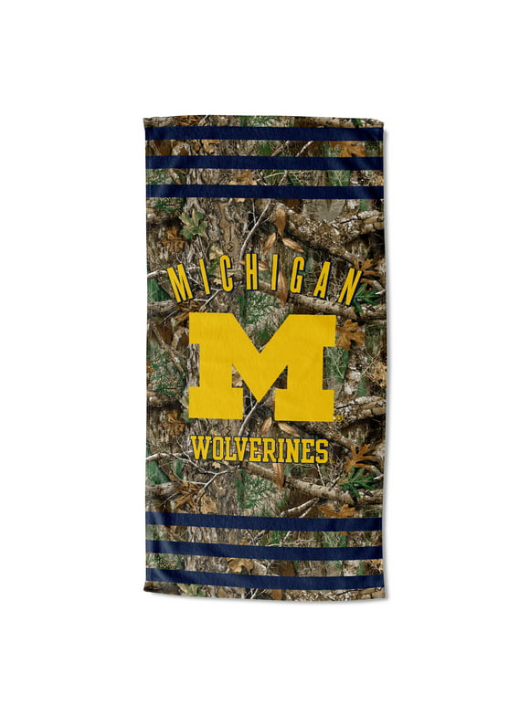 The Northwest Group  Michigan Wolverines 30"x 60" Three Stripes Beach Towel