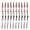 Brown, variant on vlrwzc 40pcs Fishing Tackle Quick Change Swivels Rig Tube & Anti Tangle Sleeves Tail Rubbers Safety Lead Clips Set