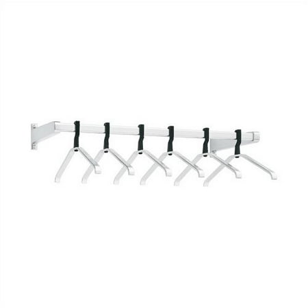 Peter Pepper Wall Mounted Coat Rack with 6 Self Aligning Hangers