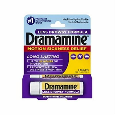 Dramamine Less Drowsy Alcohol
