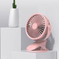 thumbnail image 1 of Ventilador para computadora portátil, ventilador pequeño, ventilador de escritorio silencioso y ventilador con clip rosa Sincero Electrónica, 1 of 2