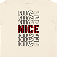thumbnail image 3 of Inktastic Plaid Nice Christmas Mirror Words Boys or Girls Toddler T-Shirt, 3 of 4