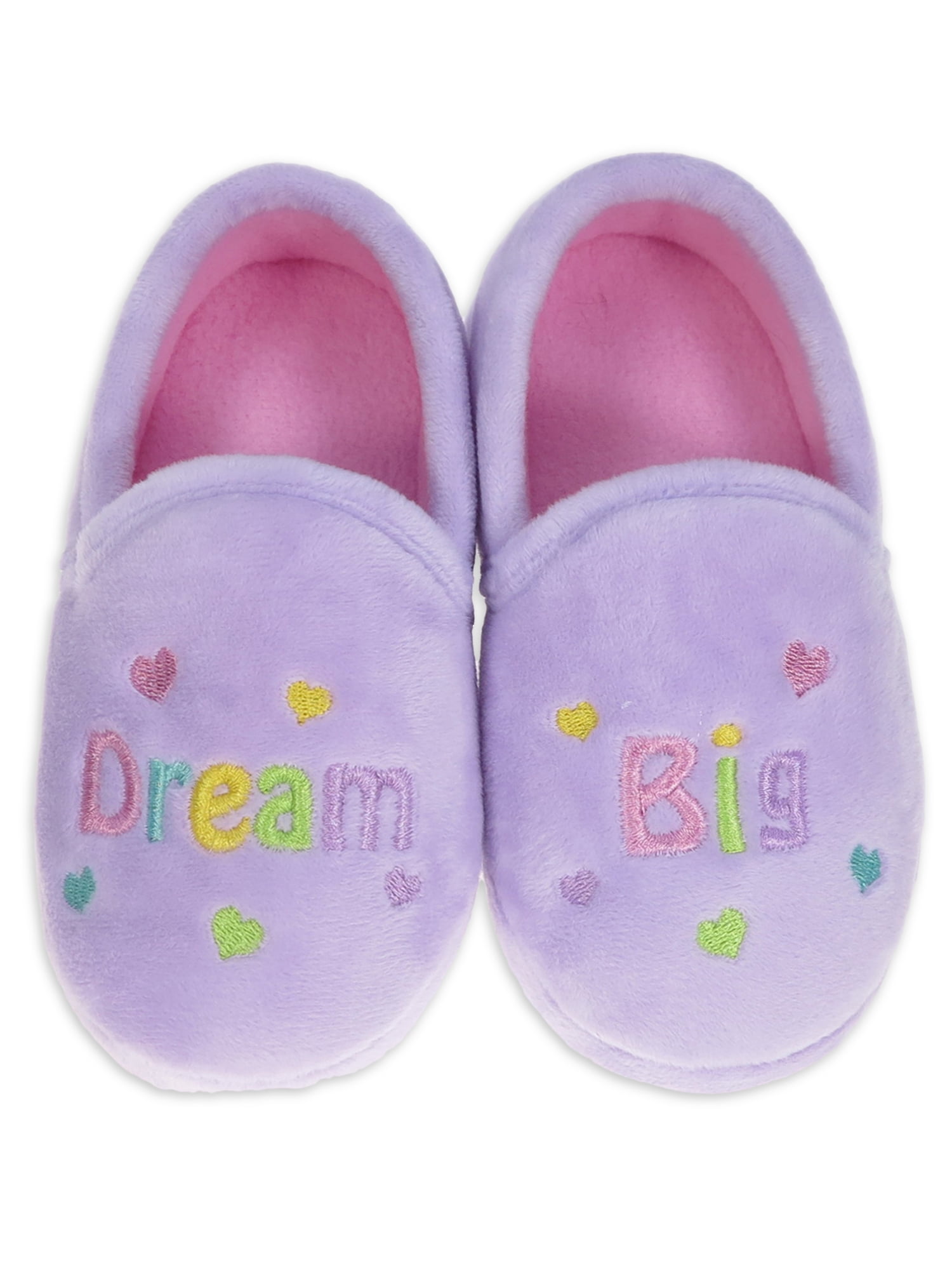 Ontvangende machine Verbonden methaan Wonder Nation Toddler Girls Dream Big Aline Slipper, Sizes 5/6-11/12 -  Walmart.com