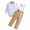 style-08 Khaki, variant on Gubotare Baby Suits Boys Clothes Set Infant Tuxedo Long Sleeve Gentleman Suit Outfits Beret Hat Suspender Pants Bowtie Baby 0 3 Months,(Blue 0-3 Months)