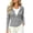 Gray, variant on Women’s Slim Hoodie Jackets Lightweight Knit Stretchy Fitted Full Zip Long Sleeve Drawstring Lounge Cardigans