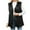 Black, variant on Lovskoo Women's Faux Fur Vest Sleeveless Short Jacket Winter Warm Fur Coat Waistcoat Outerwear for Women And Girls Black