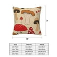 thumbnail image 2 of Mushroom Double-sided Printing Sofa Post Art Pillow Pillow Cover, 2 of 5