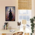 thumbnail image 4 of JFHCQJPK Witch in the Forest Halloween Print Wall Art Poster Witch Decor Vintage Print Dark College Wall Art Victorian Gothic Room Decor Canvas Wall Print8x12in Metal blackFramed, 4 of 8