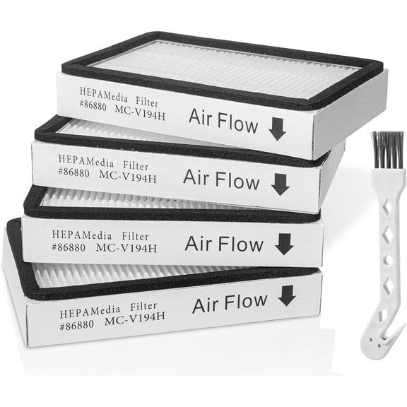 4-Pack -EF-2 86880 Exhaust Vacuum HEPA Filters for Kenmore, Compare to Replace Sears for Kenmore Part # 20-86880 (86880), 40320, EF2, 610445, Also Replaces Panasonic MC-V194H